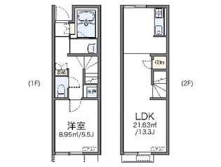 レオネクストアマービレ【108号室】の間取り