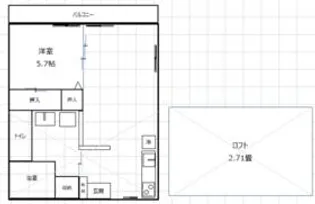 メゾン・ド・ベルC【201号室】の間取り