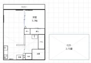 メゾン・ド・ベルC【203号室】の間取り