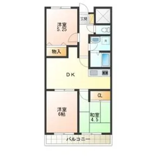 南晒屋コーポ【505号室】の間取り