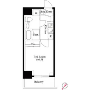 スパシエイラーレ横浜【3階】の間取り