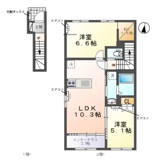 ANELA -アネラ -【2階】の間取り