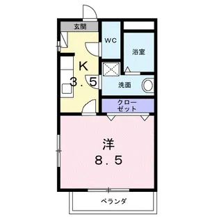 クレール御器所【2階】の間取り
