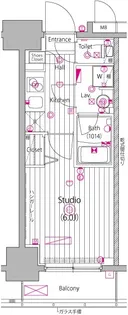 ガーラ・グランディ池袋Ⅱ【14階】の間取り