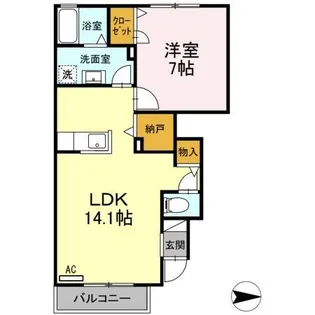 MアイランドⅡ【1階】の間取り