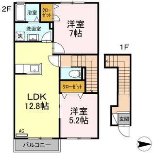 MアイランドⅡ【2階】の間取り
