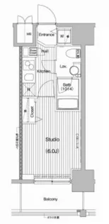 ガーラ・プレシャス品川East【12階】の間取り