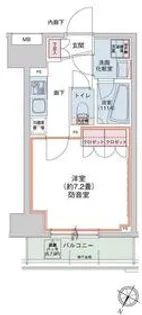 HTアジール芝浦【3階】の間取り