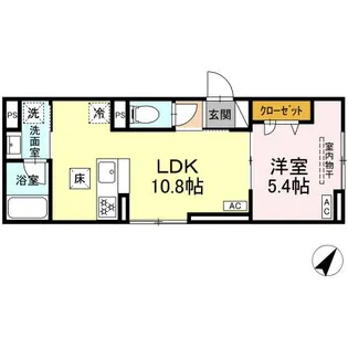 セレスティア下丸子【1階】の間取り