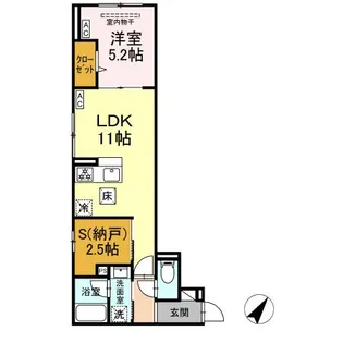 セレスティア下丸子【1階】の間取り