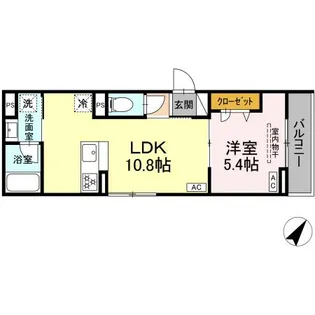 セレスティア下丸子【2階】の間取り