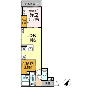 セレスティア下丸子【3階】の間取り