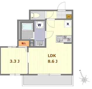 アットリラ八千代台西A【1階】の間取り