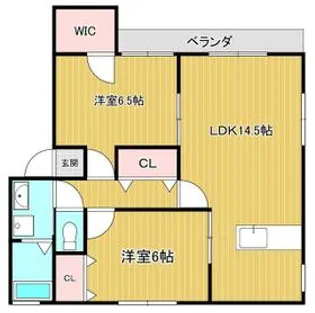 アーバンコート籠上A【1階】の間取り