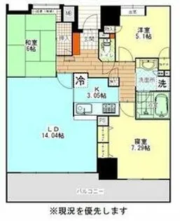 セントラルタワー【15階】の間取り