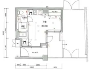 フォルティス池上【1階】の間取り