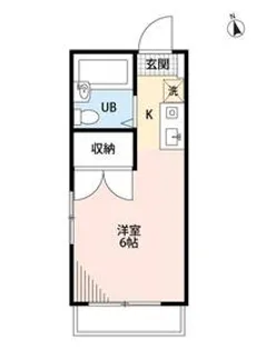 ジュネス八幡【3階】の間取り