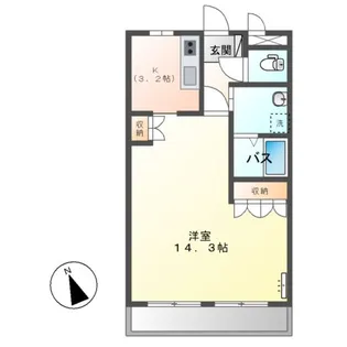 ラペジブル【2階】の間取り