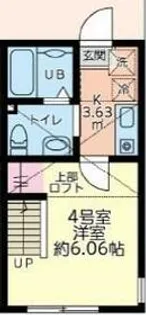 ルミオ霞ヶ関【1階】の間取り