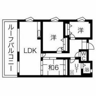 テラスハウゼェ小笹【2-A号室】の間取り