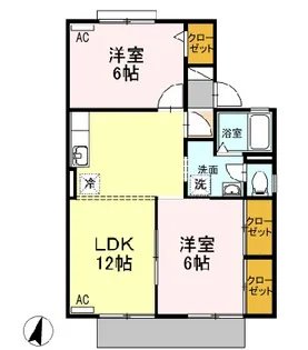 ファルコムS【1階】の間取り