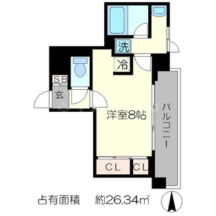 ALTA京都堀川ウィンドア【10階】の間取り