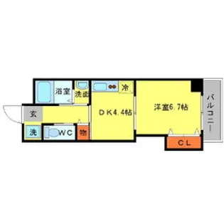 マンションクォーレ【5階】の間取り