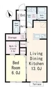 リアン メゾン 市川【1階】の間取り