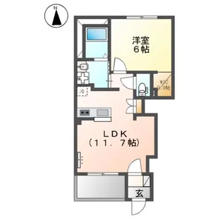 コンフォール【1階】の間取り