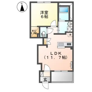 コンフォール【1階】の間取り