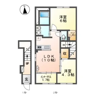 コンフォール【2階】の間取り