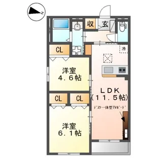 ボーネ【3階】の間取り