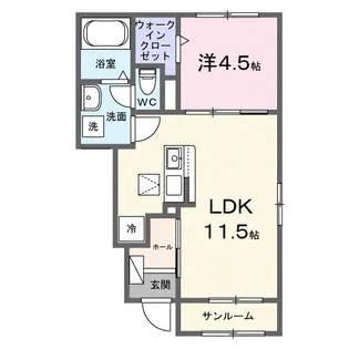 ルミナス【1階】の間取り
