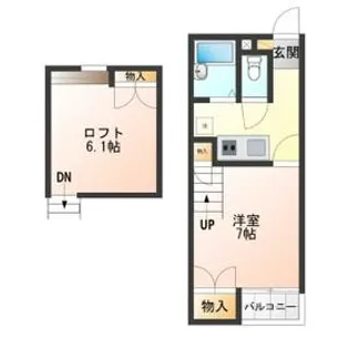 ベネトンハウスⅠ【203号室】の間取り