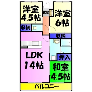 柏台グリーンヒルズ【2階】の間取り