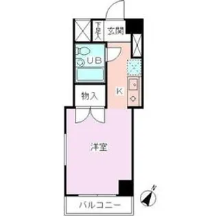 サンフィッシュハイム山手【201号室】の間取り