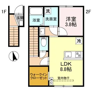 RELUXIA A【2階】の間取り