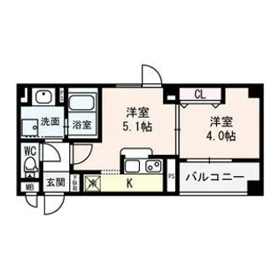 Lumbini桜塚【00301号室】の間取り