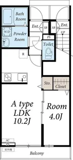 リブリ・SUN GREEN【1階】の間取り