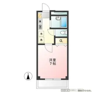 キティーコーポ【1階】の間取り