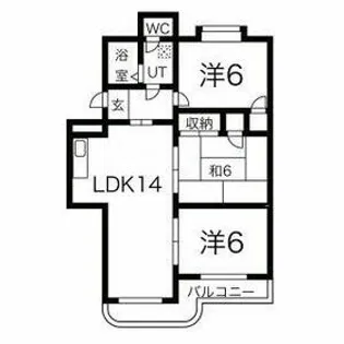第二ゴトウハイツ【1階】の間取り