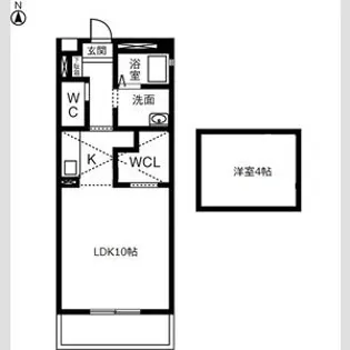 サニーコート【2階】の間取り