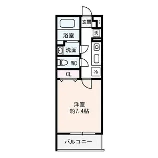 グレース石橋【00303号室】の間取り