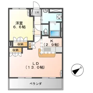 カームプレイス(CALM PLACE)【1階】の間取り