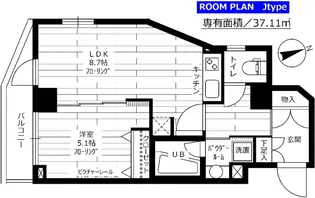 ステージファースト蒲田アジールコート【5階】の間取り
