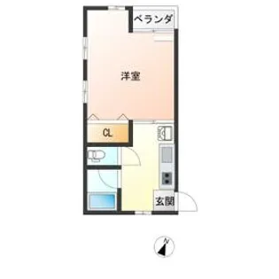 ドミトリー白樺【2階】の間取り