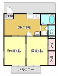 フリーダムB【105号室】の間取り