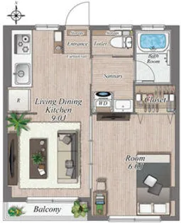 アーバン ノナカ【2階】の間取り