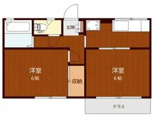 コートビレッジ南宇都宮駅前【1階】の間取り