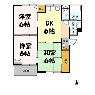 ユートピア戸塚【2階】の間取り